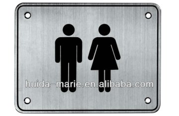toilet sign plate