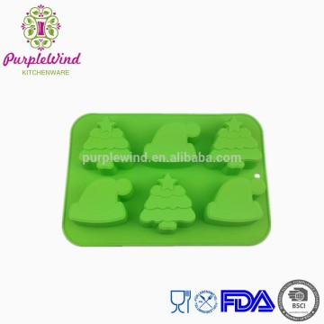 new design! Christmas silicone cake pan/Christmas tree& Christmas cap