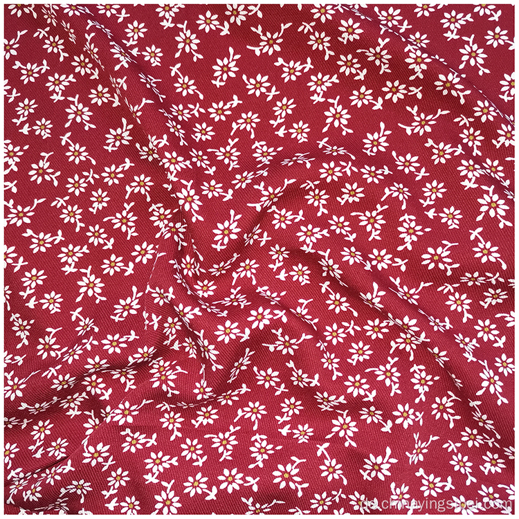 Rayon Druck großer Twill weicher Pfau -Hautstoff Stoff