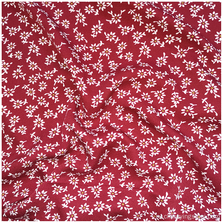 Rayon Print Big Twill Soft Peac Skin Fabric