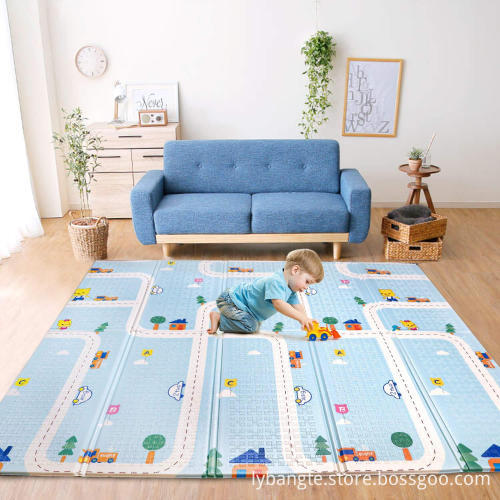 Round Soft Cotton Baby Crawling floor carpet Washable