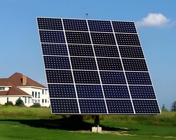 Large biaxial tracking photovoltaic support system