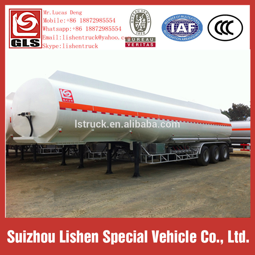 Oil Tanker Semi Trailer Stainless Steel Fuel Tanker