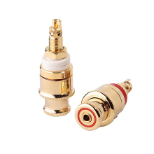 KCT Professional 2Pcs Gold Plated Banana Speaker Binding Post Terminal