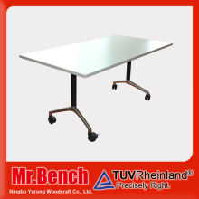 wood folding table trolley