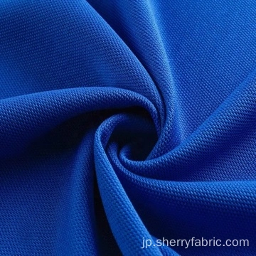 中国100 ポリ横編みピケメッシュ生地ポロメーカー