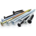 Countersunk Head Tapping Screws Kellow สังกะสีข้ามสกรูการแตะแบบปิดภาคเรียน