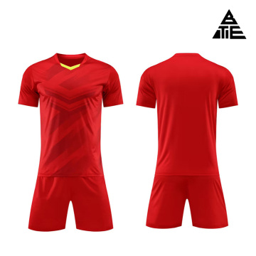 Red football training suit set