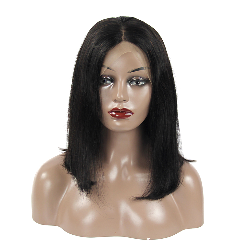 Factory price cheap virgin human hair short curly bob, lovely 13*4 hd frontal bob wig,100% human hair wigs