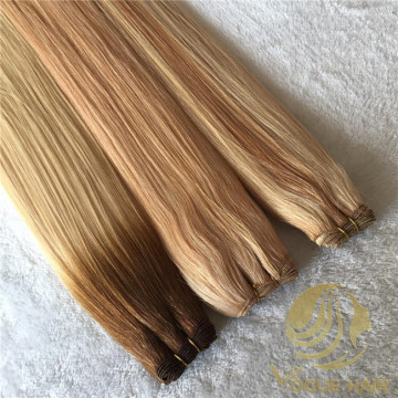 Wholesale 100% remy cuticle hand tied wefts