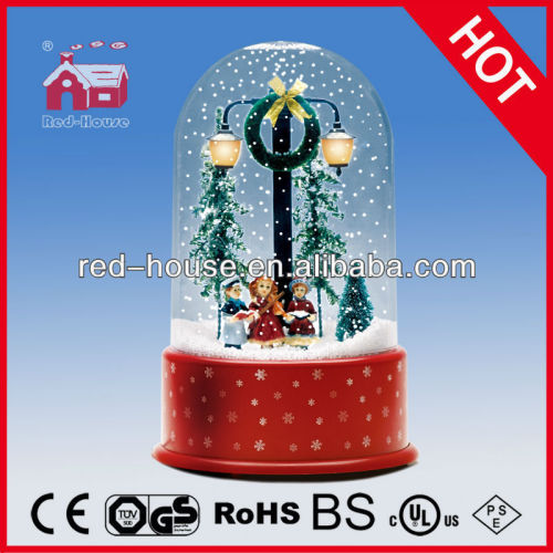 christmas snowing christmas nativity snow globe