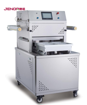 Semi-automatic skin pack tray sealer machine