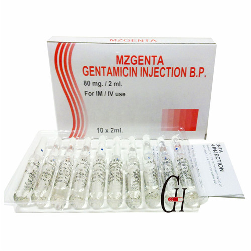 Gentamicin Injection BP 80mg/2ml
