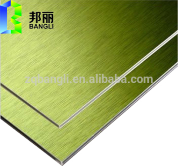 brushed aluminium foil aluminum composite panel