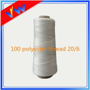 100 spun polyester waxed thread for knitting