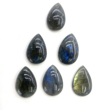 Blue Labradorite Drop-Shaped Crystal Gemstone Pendant for Jewelry