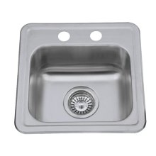 Sus 304 Topmount Single Bowl Counter Sink