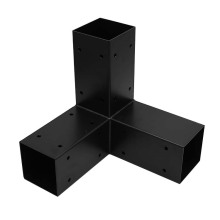 Stainless Steel 3-Arm Pergola Corner Bracket for 4x4 Wood Posts