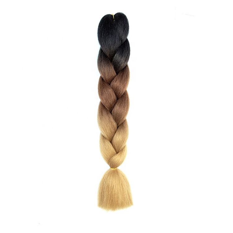 24inch 100grams ombre color jumbo braiding hair extensions crochet twist synthetic jumbo braid hair