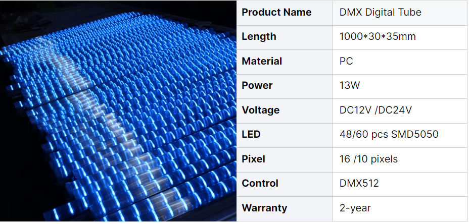 LED RGB Pixel Linear Tube LED RGB Pixel Linear Tube