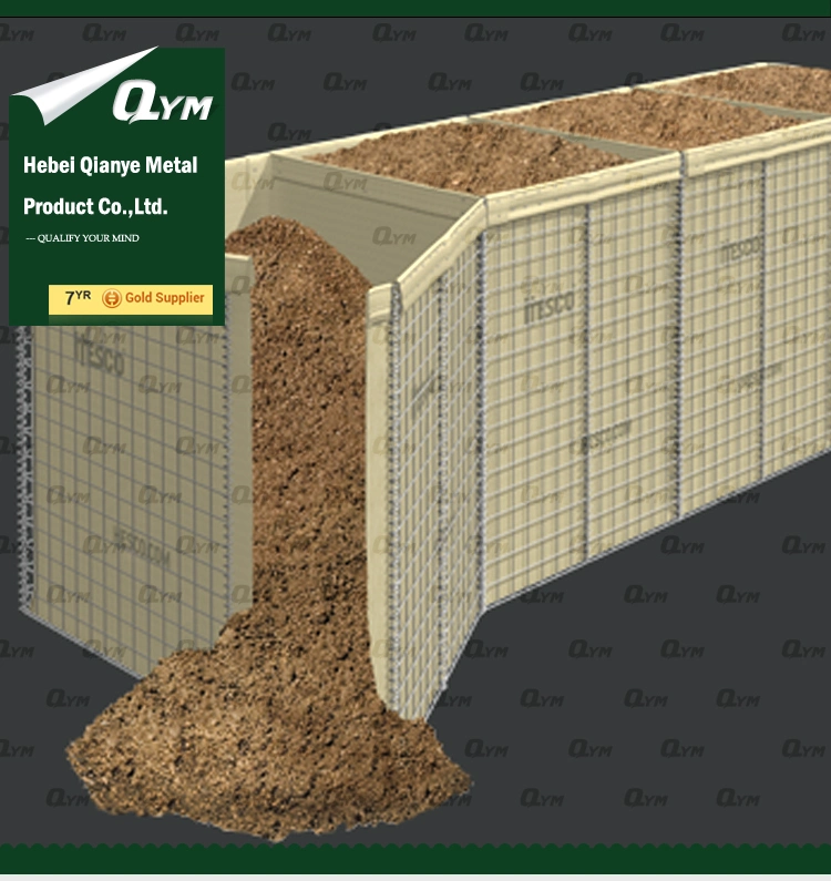 Galvanized Hesco Barrier Welded War Defence Wall