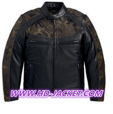 Harley Davidson Deceptor Camo Leather Jacket