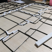 Wooden Steel Rule Cutting Die 23.8mm Thick for Industrial Die Cutters