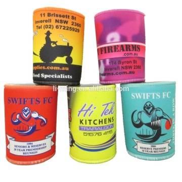 Neoprene can cooler with lanyard wrap