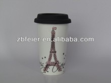 ceramic lock mug/ceramic single wall decal mug/tower mug/promotion mug