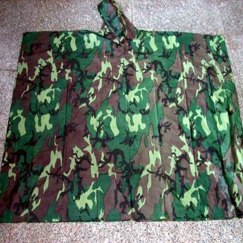 Outdoor PVC Militär Tarnung Regen Poncho