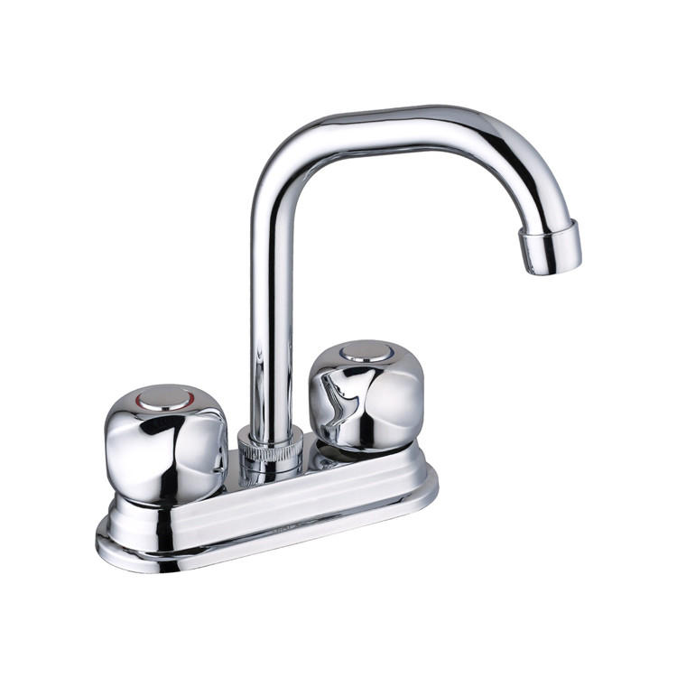 Modern Bathroom Double handle 4inch Basin mixer faucet, OEM quality faucets for bathroom basin