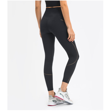 Leggings de cintura alta poder flexíveis no tornozelo