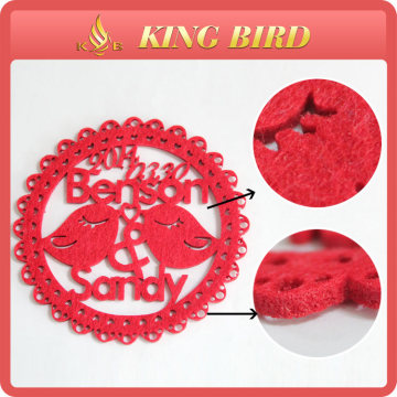 chinese style new design fancy lace felt mat