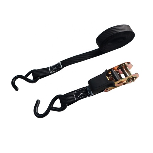 1500lbs cargo lashing rubber ratchet tie down strap