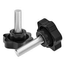 Black M4M6M8M10 Metal Fasteners: Bakelite, Carbon Steel Thumb Screws and Plastic Knob Screws