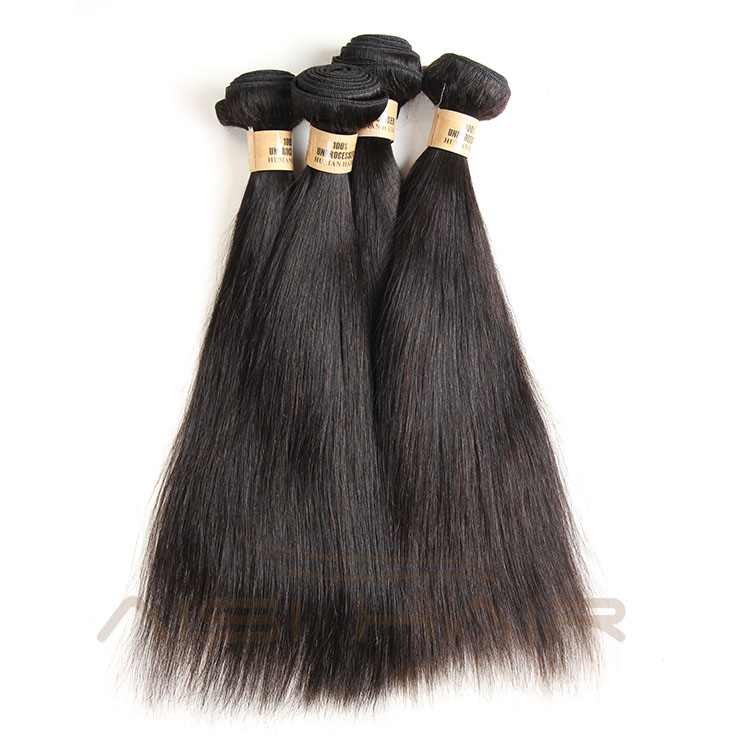 Aisi Hair 18 Inch Long Silky Straight Indian Hair Weave Extension ,  Human Hair Bundles