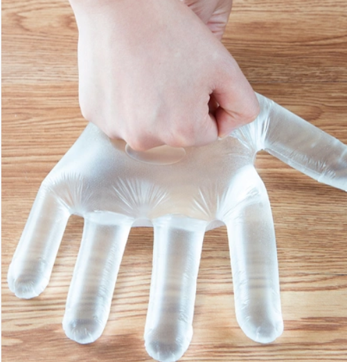 Plastové rukavice ISO pe na jedno použitie