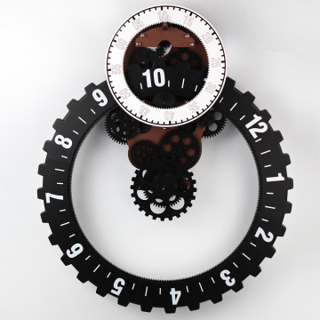 Giant Moving Gear Wall Clock