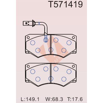 Brake pad for IVECO Daily