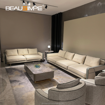 Modern Italian Leather Sectional Sofa