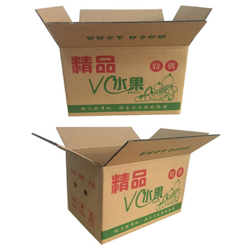 Kemasan kotak bergelombang khusus kotak buah keras.
