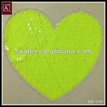 yellow sequin patch design