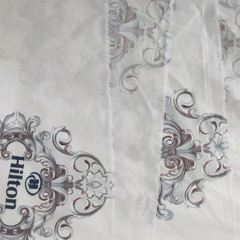 wholesale custom LOGO microfiber polyester fabric disperse print TEJIDOS 100% POLIESTER fabric bed sheet for bedding hotal