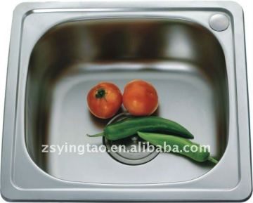 single bowl vegetable sink