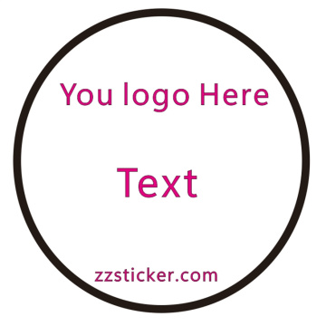 Clear Round Sticker Label