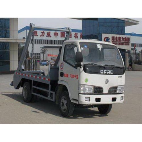 Camion à ordures de récipient de bras oscillant de Dongfeng 4CBM