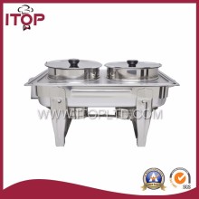 stainless steel double chafing dish