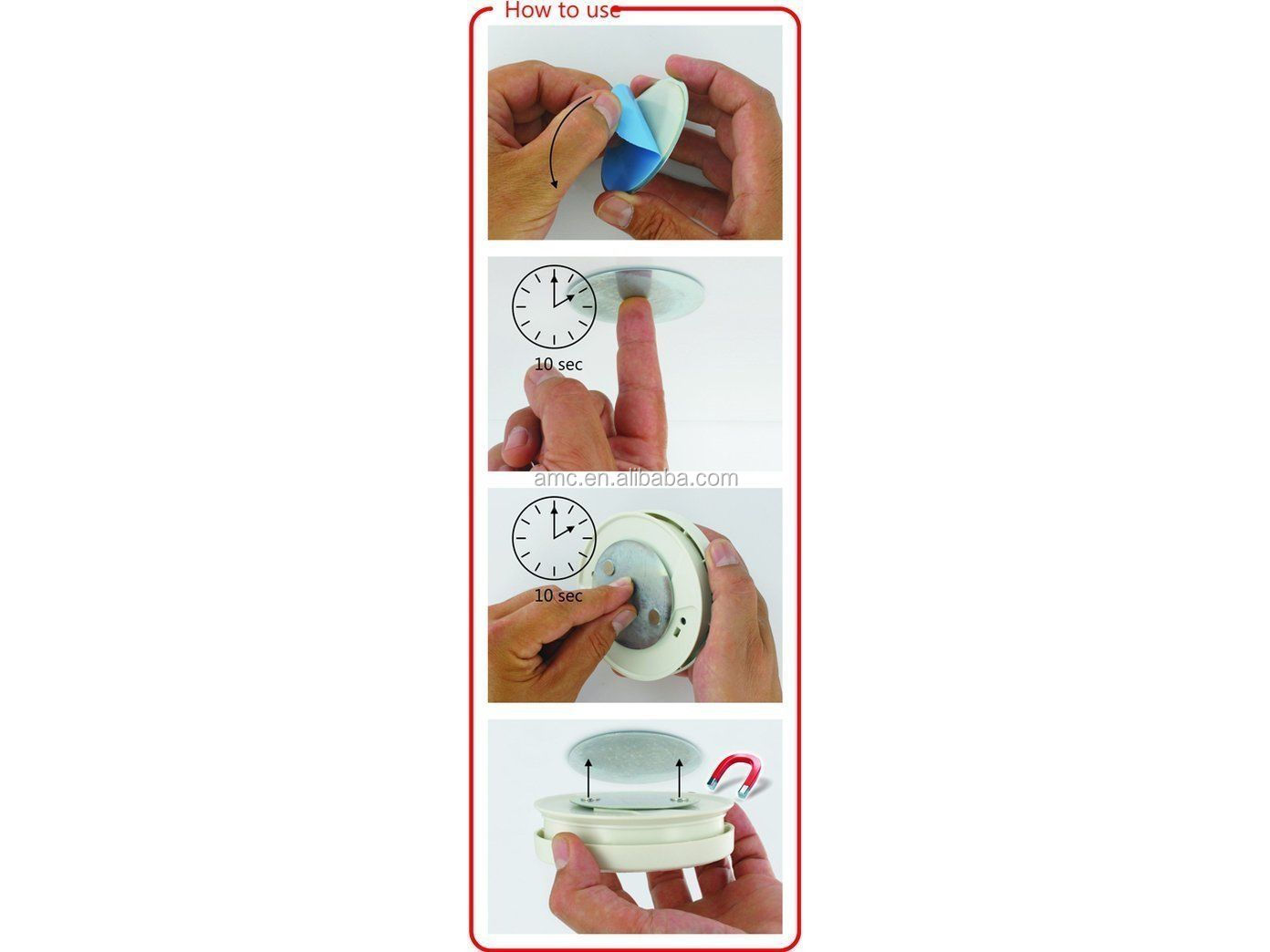 Magnetic Attachment Mounting for Smoke Detector