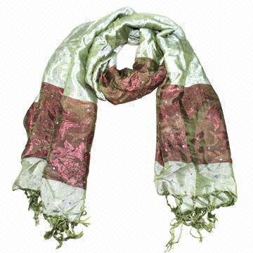 Charming striped tassel scarf, OEM orders are welcome