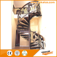 YeKalon Custom Steel Spiral Staircase with Iron Railing Designs
